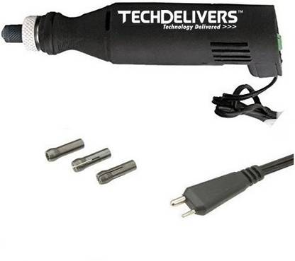 TECHDELIVERS PCB Drill Machine Rotary Tool - MB130 without Power Supply 3 Collets 1MM, 2.3MM, 2.7MM Rotary Tool