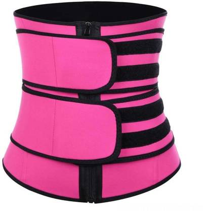 BENISON INDIA Waist Trainer Neoprene Double Straps Cincher Corset Fitness Sauna Sweat Belt Girdle Shapewear Hot Shaper Bustier Slimming Belt(M) Slimming Belt