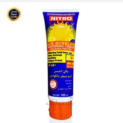 Nitro Sunscreen - SPF 60 CANADA FACE SUNBLOCK WHITENING CREAM(COLLAGEN PROTECT)