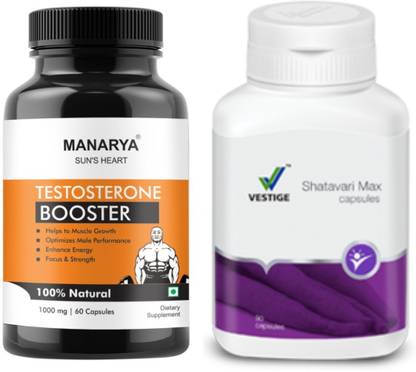 Manarya Sun's Heart Combo of Testosterone Booster & Shatavari Max