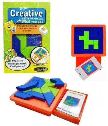 WONDER CREATURES Creative Pattern Puzzle Board Game 60 Pattern Game For Adults Children (Multi color) Party & Fun Board Game