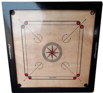 HACKERX Carrom Board 32 INCH for Adult with Carrom Coin and Powder and striker! 80 cm Carrom Board