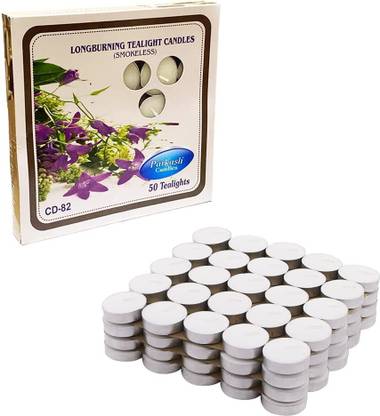 Parkash Candles Tealight 100 pcs pure paraffin wax unscented Candle