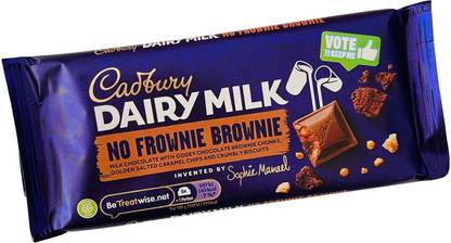 Cadbury Dairy Milk Limited Edition No Frownie Brownie Milk Chocolate Imported 110g Bars