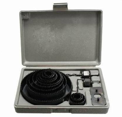 XDLB HLSW 16pcs Hole Saw Drill Bits Case Set Wood Drills Tapper Carbide Combination Set Durable Wood Thin Metal Sheet Cutting Tools for Woodworking Core Drill Bit Hole Wood Cutter
