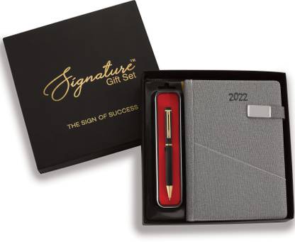 SIGNATURE 2022 Infinity Diary + Origin Ball Pen A5 Gift Set Ruled 335 Pages