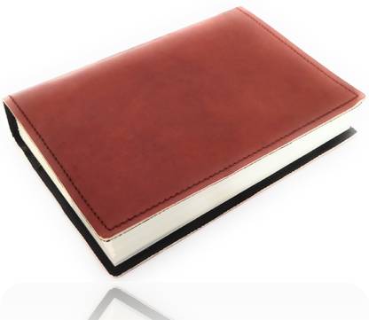 Coronal Leather Journals Large Size 7 Inches X 5 Inches Handmade Unique Leather Diary Simple Register for School and College in Brown Color Premium Quality Leather A5 Notebook Unruled 200 Pages