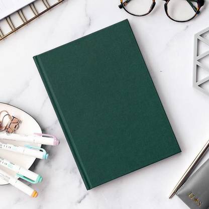 INNAXA Hardbound Diary, Blank Notebooks, A5 (6 x 8") Blank Page Notebook, Hardcover Sketchbook Journal Unlined, 120gsm Thick Paper, 80 Sheets/160 Pages Per Book, (Blue, A5-Plain) A5 Notebook Blank 160 Pages