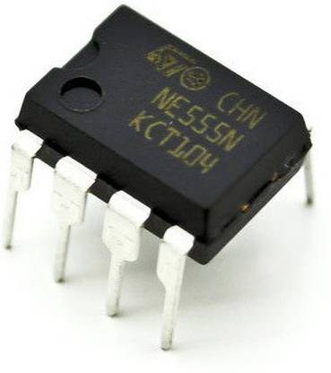 HOMEITT IC 555 - Timer IC square Wave Pulse Generator and Oscillation - DIP-8 IC Electronic Components Electronic Hobby Kit