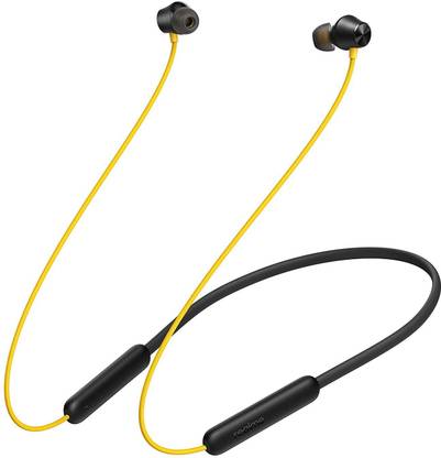 rilme X-Bass 24Hr Play Time Bluetooth Headset Magnet With Mic IPX7 Sweatproof Wired without Mic