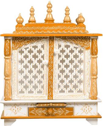 FurniGully Mandir Temple for Home Pooja, Arti Solid Wood Home Temple Solid Wood Home Temple Solid Wood Home Temple