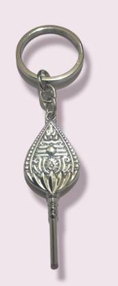 Deethyas Fashion Lord Murugan OM Muruga Kanda VEL Double Side View Silver Plated Metal Key Chain