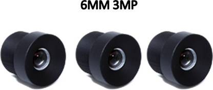 TECRAYS 6MM 3MP (PACK OF 3) BOARD LENS FOR CCTV CAMERA Standard Prime  Lens