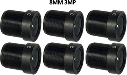 TECRAYS 8MM 3MP (PACK OF 6) BOARD LENS FOR CCTV CAMERA Standard Prime  Lens