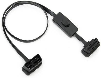 Zedex OBD II 16 Pin Extension Cable OBD Connector with Switch 60cm OBD Interface