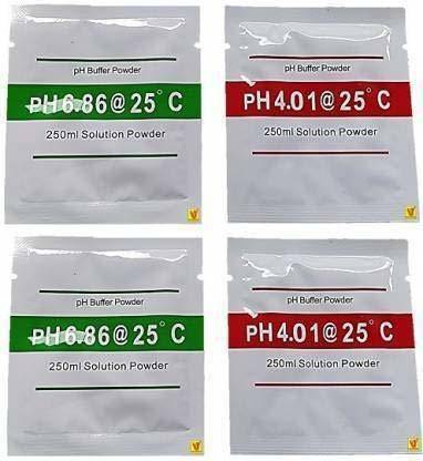 Apex Labs pH Meter Buffer Solution Powder for Precise and Easy PH Calibration, PH Calibration Powder Solution 6.86 & 4.00 pack of 4 (2-Each) pH Indicators