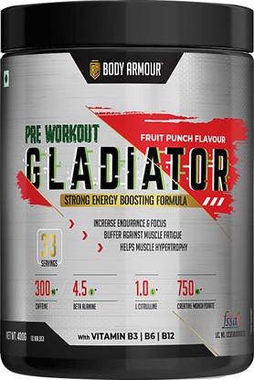 Bodyarmour Pre Workout Gladiator (Fruitpunch) Creatine Creatine