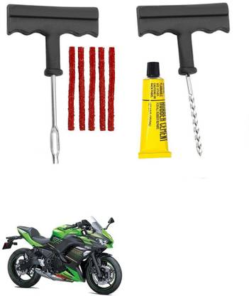 Giinix Bike 5 Rubber Strips Plugs Tubeless Flat Tyre For Kawasaki Ninja 650 Tubeless Tyre Puncture Repair Kit