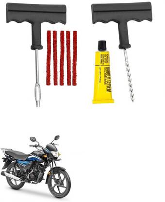 Giinix Bike 5 Rubber Strips Plugs Tubeless Flat Tyre For Honda Dream Neo Tubeless Tyre Puncture Repair Kit