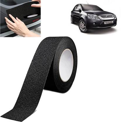 Rhtdm Hi-Quality 5D Non-Slip Nano Glue Car Door Sill Scuff Plate Anti-Collision Door Edge Guard Protector(Black) for Fiesta Classic_ATT66 Door Sill Plate