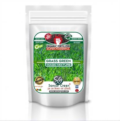 Sansar Green Grass Green Magic Mixture, Essential Super Powerful Organic Fertilizer for Grass green with ++ Flower Booster and Active Micro Organism Fertilizer