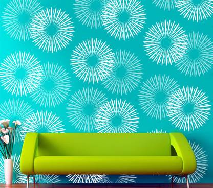 Decor now Size : ( 13-inch x 13-inch) Reusable DIY Wall Stencil Painting for Home/Office Decoration S71 Wall Arts Stencil