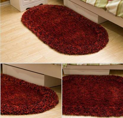RM Handloom 5 ft  X 7 ft Polyester Carpet