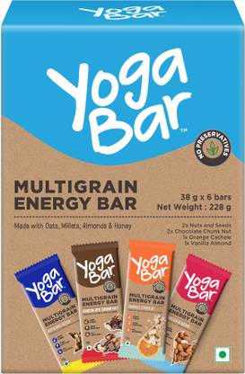 Yogabar Multigrain Energy Bar Box  (228 g)