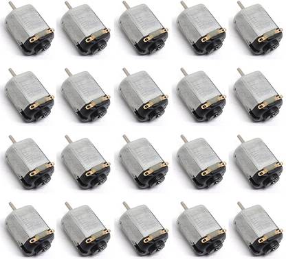DS Robotics DC Toy Motor Mini Electricmotor 3-6V 15000RPM High Torque Magneticmotor High Speed Toy Motor For RC Toys and RC Cars (Pack of 20) Electronic Components Electronic Hobby Kit
