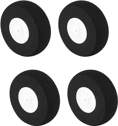 Indian Hobby Center RC Plane Tire Light Weight Sponge Wheel 28x2.5x13 (PACK OF 4) Electronic Components Electronic Hobby Kit