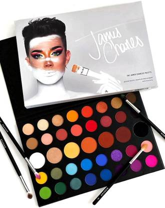 HUDA CRUSH Beauty Original James Charles Artistry Palette - 39 Eyeshadows and Pressed Pigments - Crazy Colorful, Deeply Pigmented Shades - Matte, Metallic, and Shimmer shades 22 g