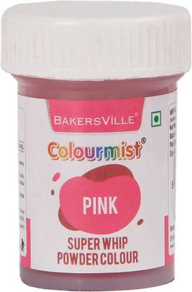 Colourmist Super Whip Edible Powder Colour, (Pink), 5g | Powder Colour For Cream / Icing / Fondant / Frosting / Dessert / Baking | Pink