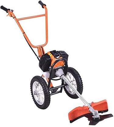 Sauran Heavy Duty Trolley 52 CC 2 Stroke with Safety Gear Push Type Grass Cutter Fuel Grass Trimmer