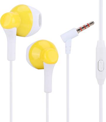 MAXOBULL Rock ep-204 Precision Bass Stereo Earphone Yellow Wired