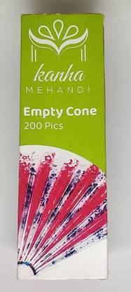 Kanha Mehandi Empty Mehandi Cones (200 units)