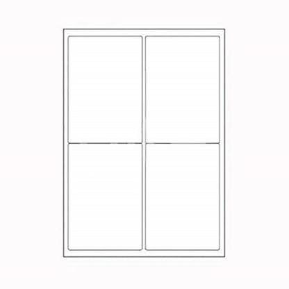 DSR Sticky Sheets A4 Size (4 PreCut Labels Per Sheet) Paper Label