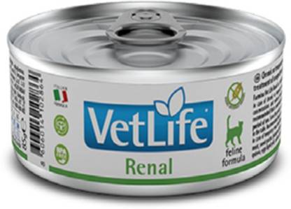 Farmina Vet Life Renal Feline Cat Wet Food, 85 gm Chicken, Fish 0.51 kg (6x0.09 kg) Wet Adult Cat Food