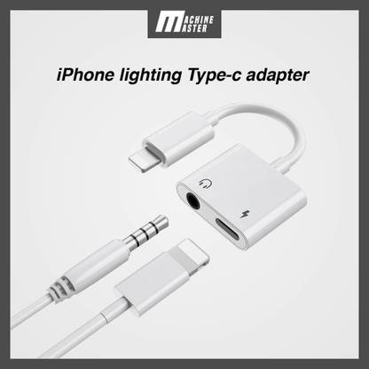 IMMUTABLE White 90- 11UH|94KJ| APPLE TO AUDIO AND CHARGING CABLE Phone Converter