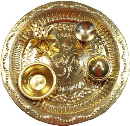 Lot De 3 Bols Pooja En Laiton Doré - Petites Katori Traditionnelles 5x2.5 Cm Pour Prasad, Bhog, Décoration Puja & Festivals