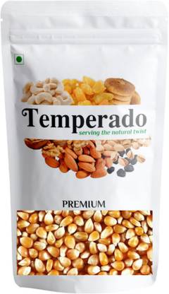 Temperado Popcorn Kernels Seeds| Makki Dana| Extra Soft Popcorn Makka| Makai Dana| 100% Popping Kernels| Unflavoured | 1KG Unflavoured Popcorn
