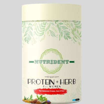 NUTRIDENTS Protein & Herbs for Women Best Natural Protein Powder with Whey Protein (500gm) Whey Protein