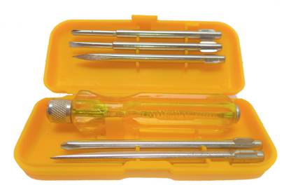 TRUVIZ Combination Screwdriver 5 Pc Set With Tester ( Box Color May Vary ) Combination Screwdriver Set