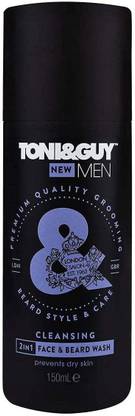 TONI&GUY 2 IN 1 CLEANSING FACE & BEARD WASH
