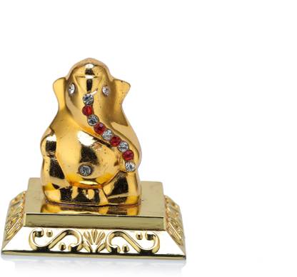 webstar Golden Ganesha idol Decorative Showpiece  -  12 cm