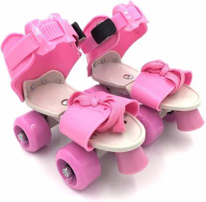 Wild Panda Roller Skates for Kids Age Group 5-15 Years Adjustable - Size 18 CM -23 CM UK Quad Roller Skates - Size 18 CM -23 CM UK