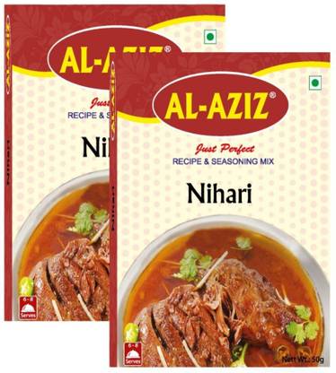 Al Aziz Nihari Masala Recipe & Seasoning Mix Pack of 2