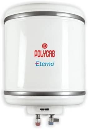 Polycab 6 L Storage Water Geyser (Eterna 6 L - Rust Proof, Energy Saving with high quality Insulation, Hard water resistance, ISI Certified, White)