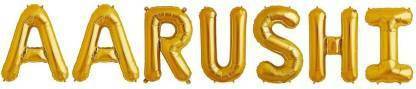 Stylin Solid "AARUSHI" Name Letter Balloon Airwalker