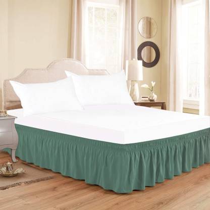Mammayo Fitted King Size Bed Skirt, Bed Skirts King Size
