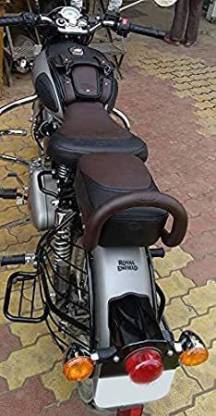 ANK BULLET Tank Cover and Seat Cover Coffee Brown for Classic 350/500 Split Bike Seat Cover For Royal Enfield Classic, Classic 350, Classic Chrome, Classic 500, Classic Desert Storm